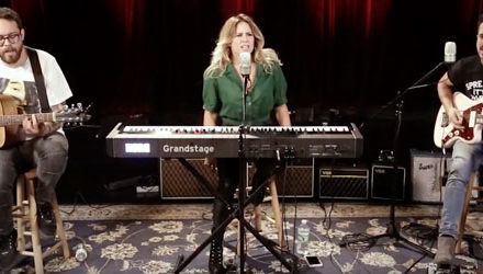 Lucie Silvas gets to hang at the Paste Studios