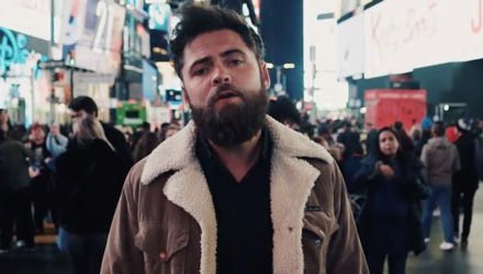 Passenger hits Times Square for his Survivors video