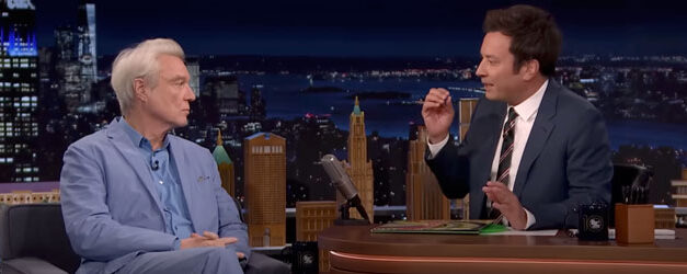 David Byrne chats on The Tonight Show