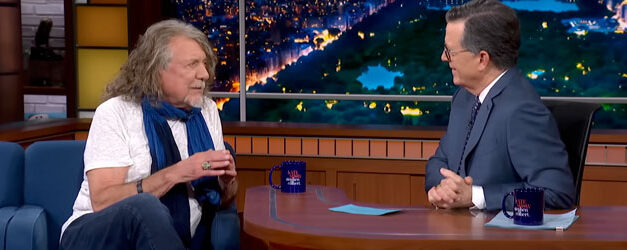 Robert Plant chats on The Late Show