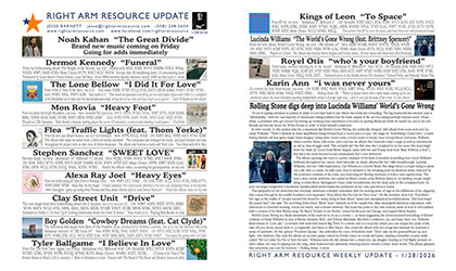 Click here to read the latest Right Arm Resource newsletter