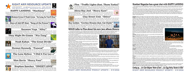 Click here to read the latest Right Arm Resource newsletter