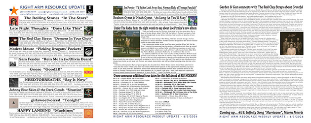 Click here to read the latest Right Arm Resource newsletter