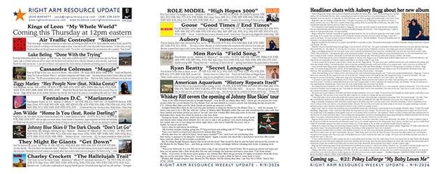Click here to read the latest Right Arm Resource newsletter